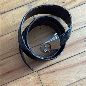 Vintage Dior croc embossed belt